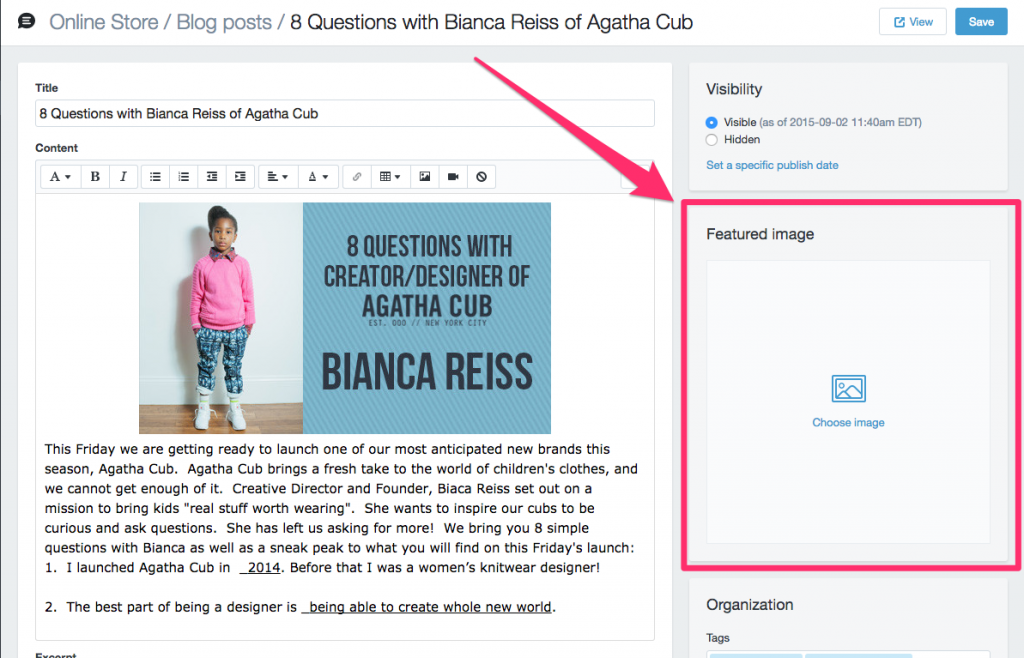 Finally! You can upload featured images!