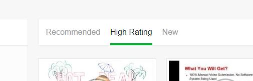 Sort by high rating