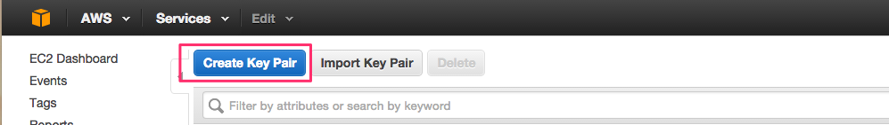 Amazon EC2 key pair