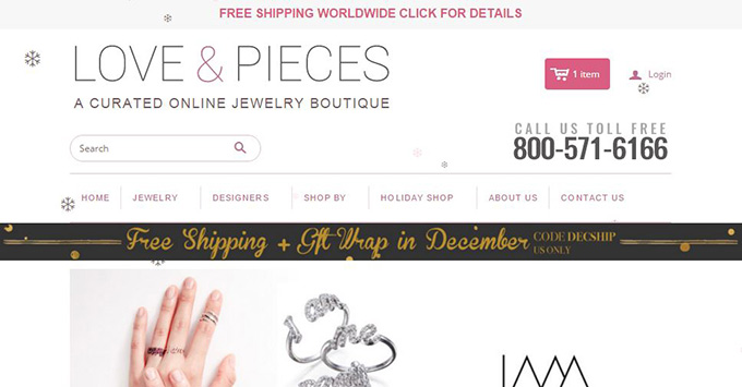 snow falling on shopify site